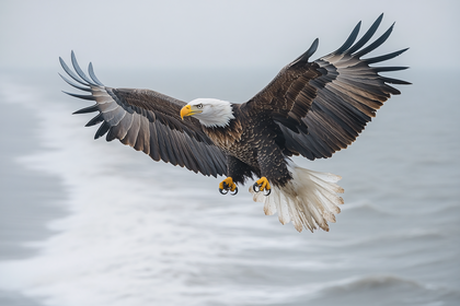 Bald Eagle in Majestic Flight