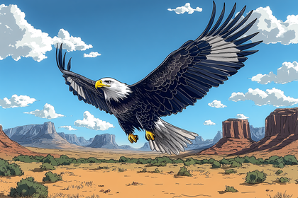 Bald Eagle Soaring