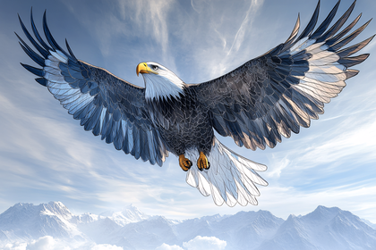 Bald Eagle Soaring High