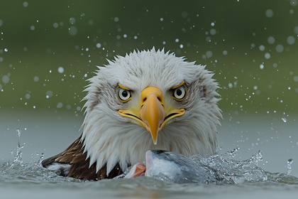 Bald Eagle with Fish
