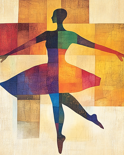 Ballerina In Abstract