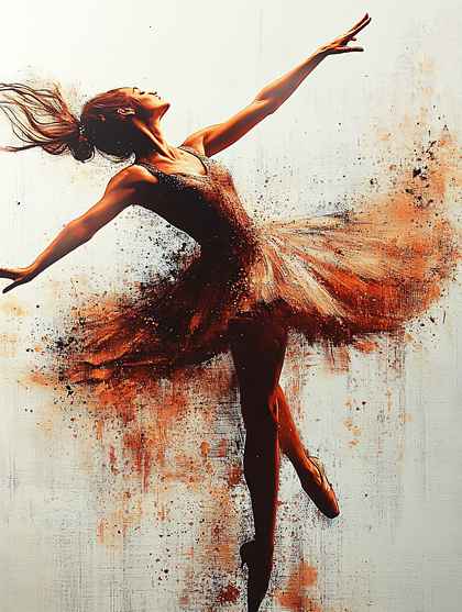Ballerina In Mid-Air