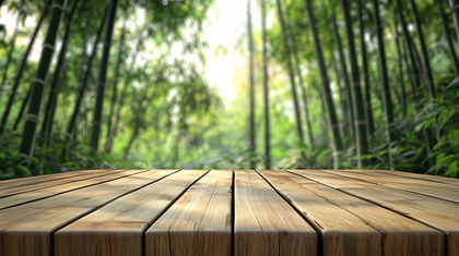 Bamboo Forest Tabletop Display