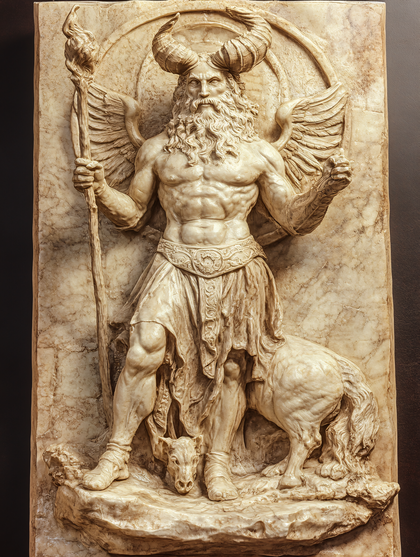 Baphomet Sculpture Bas-Relief