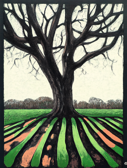 Bare Tree and Field