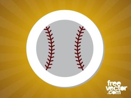 Baseball Sticker Free Vector