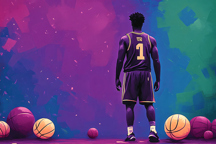 Basketball Player Back View