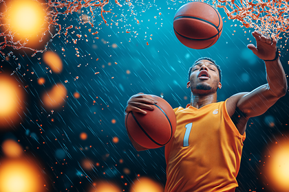 Basketball Player In Action