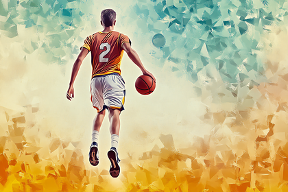 Basketball Player in Action