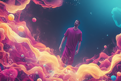 Basketball Player In Cosmic Dream