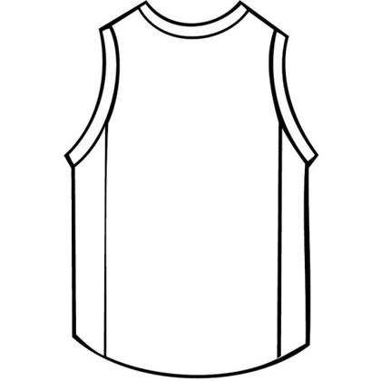 Basketball Shirt Outline Free Vector