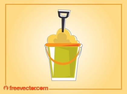 Beach Bucket Free Vector