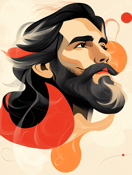 Bearded Man Portrait