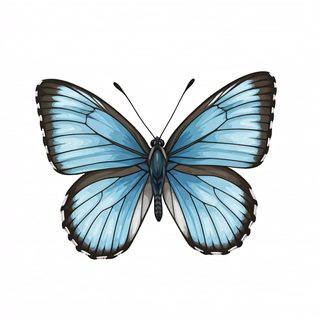 blue butterfly illustration