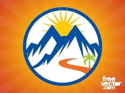 Beautiful Nature Icon Free Vector