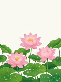 pink lotus flowers