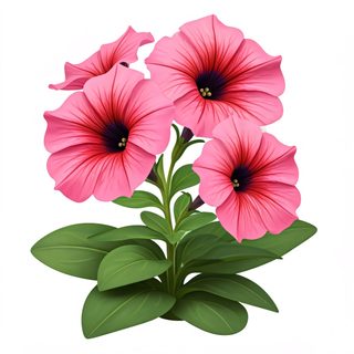 pink petunia flowers