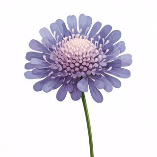 purple scabiosa flower
