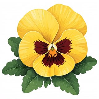 yellow pansy flower
