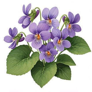 watercolor-violet-flowers