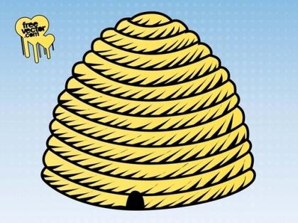 Beehive Free Vector