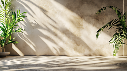 Beige Palm Room
