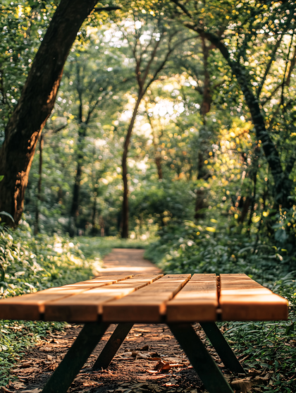 Bench in Forest