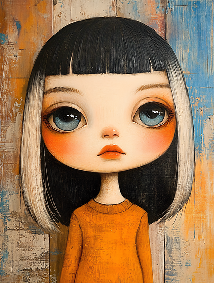 Big Eye Girl Portrait