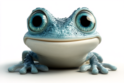 Big Eyed Blue Frog