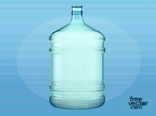 Big Plastic Water Bottle Free Vector