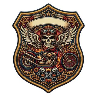 motorcycle biker emblem