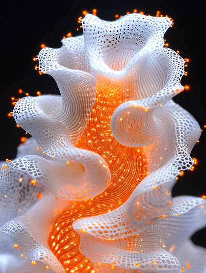 Bioluminescent Coral Abstract