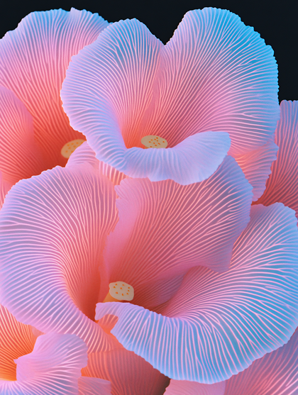 Bioluminescent Flower Petals