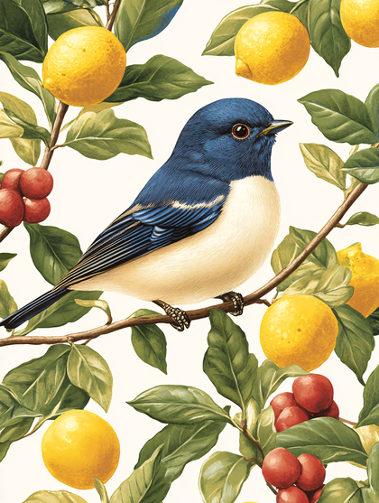 Bird And Lemon Botanical