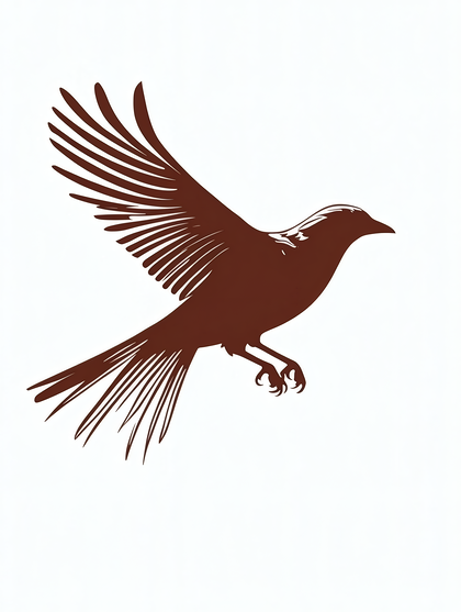 Bird in Flight Silhouette