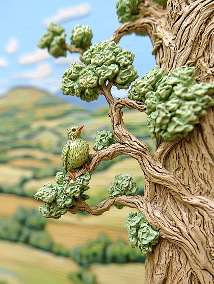 Bird on a Tree Branch