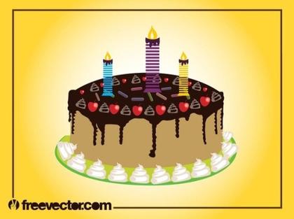 Birthday Cake Free Vector