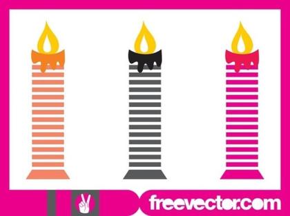 Birthday Candles Free Vector