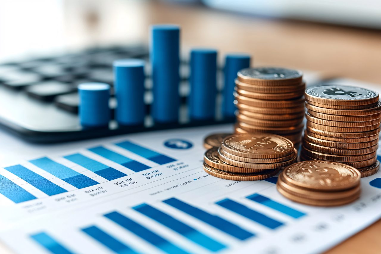 Bitcoin Cryptocurrency Financial Growth Chart