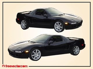 Black Acura Car Free Vector