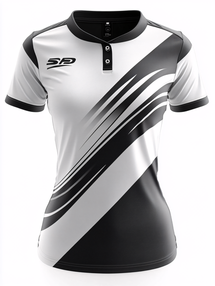 Black And White Polo Shirt Design