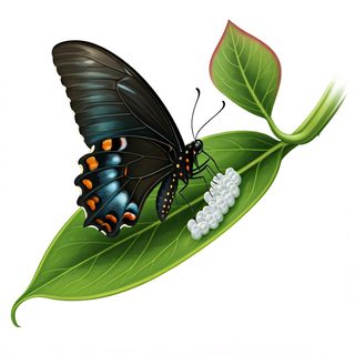 Butterfly Laying Eggs