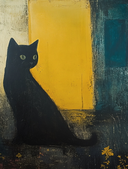 Black Cat Contemplation
