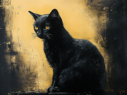 Black Cat Portrait