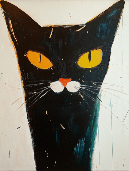 Black Cat Portrait