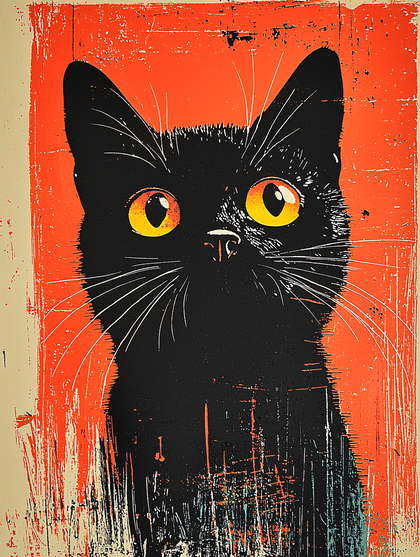 Black Cat Portrait