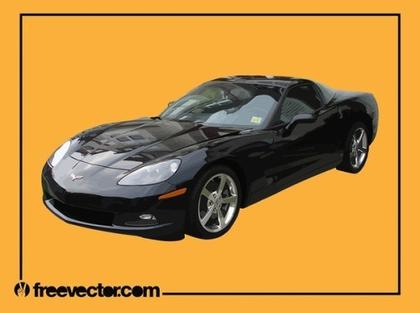 Black Corvette Free Vector