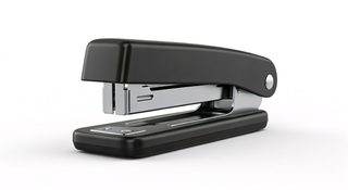 black desktop stapler