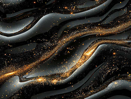 Black Gold Liquid Texture