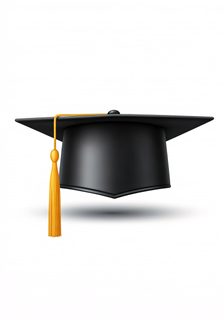 black graduation cap